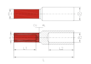 Bimetal Lugs-Electrical fittings manufacturer and exporter-FINA-CHINA 